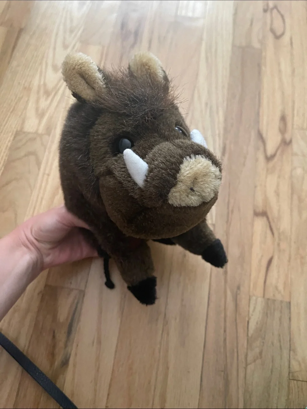 Plush Wild Boar Stuffed Animal Toy - Brown